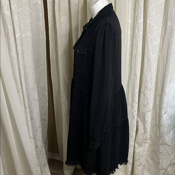 Umgee Black Long Sleeve Dress - Picture 5 of 6